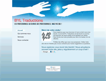 Tablet Screenshot of byl-traductions.com